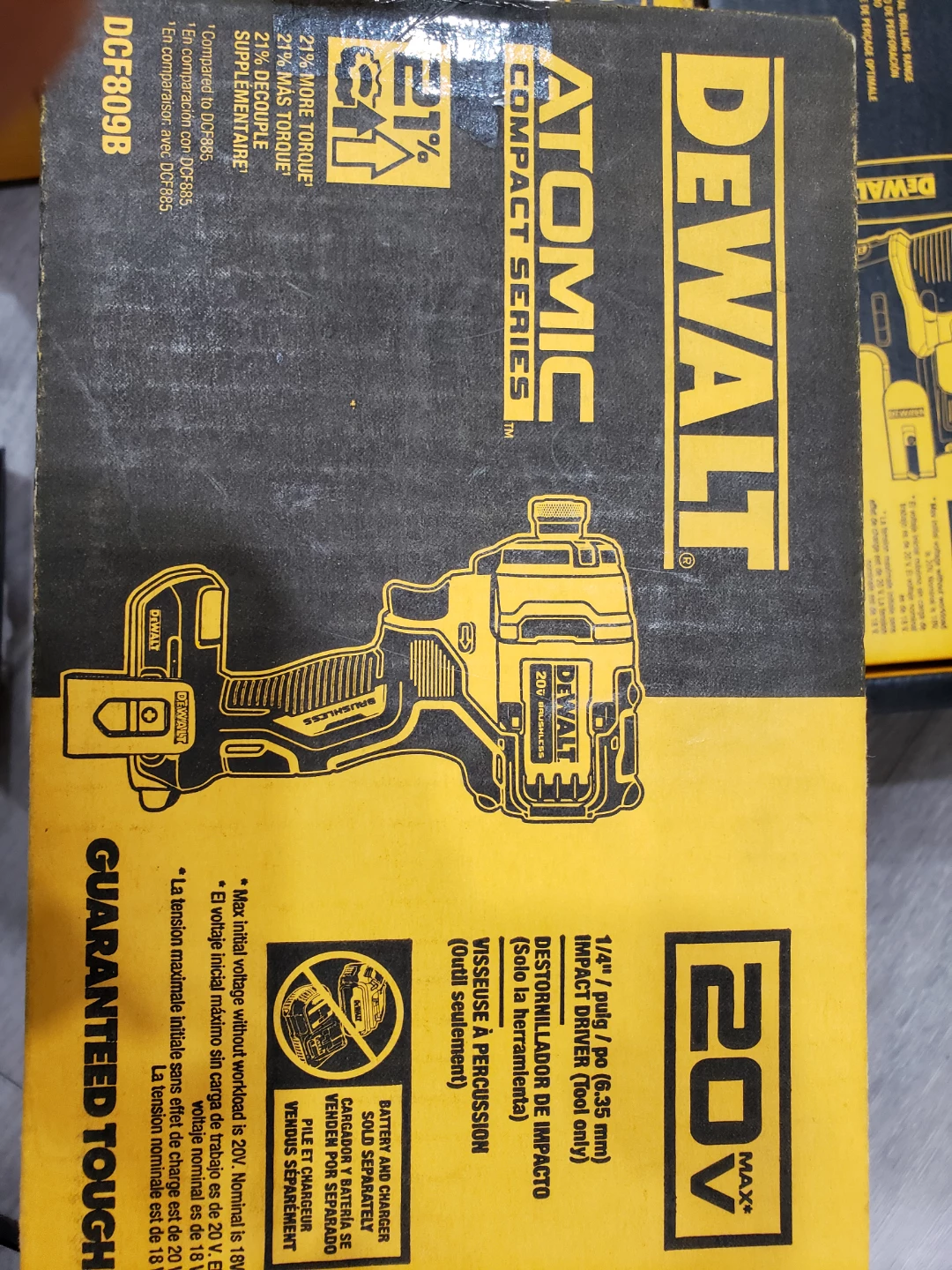 DEWALT ATOMIC COMPACT SERIES 20V MAX IMPACT DRIVER