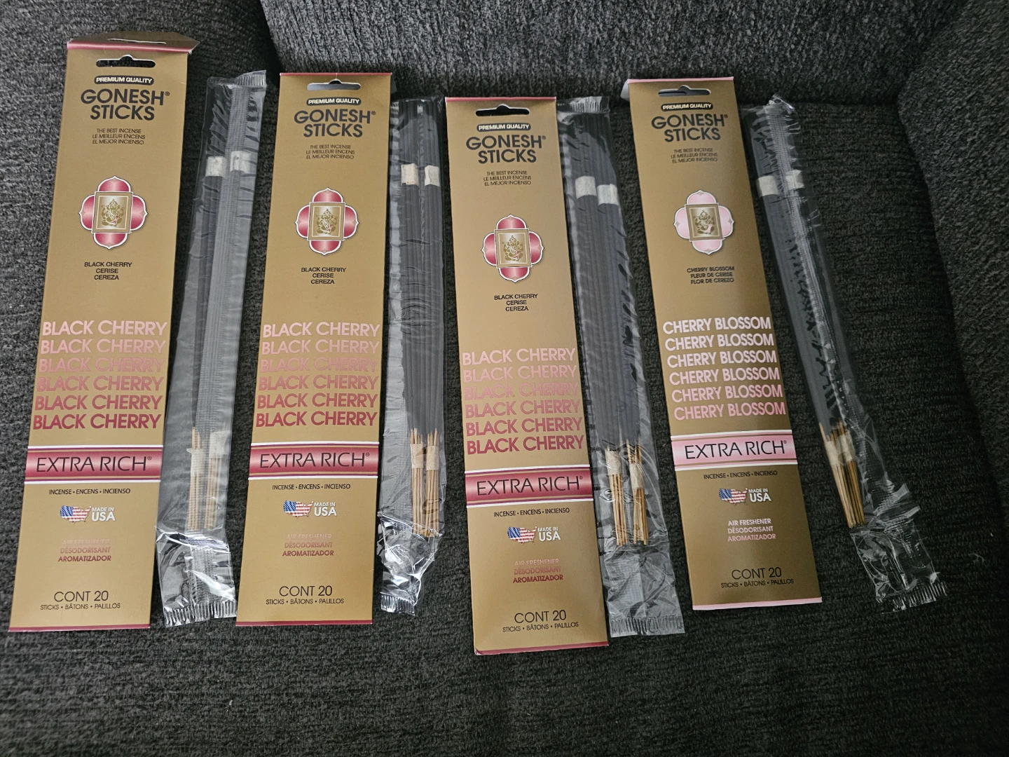 Gonesh Sticks Incense - Black Cherry & Cherry Blossom - photo 2