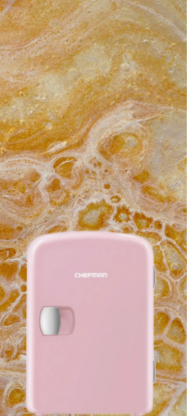 CHEFMAN Pink Mini Fridge