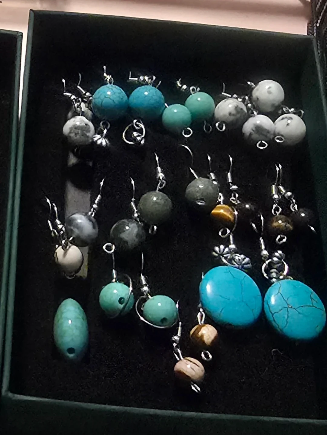 🥕Handmade Gemstone Earrings Set - photo 2