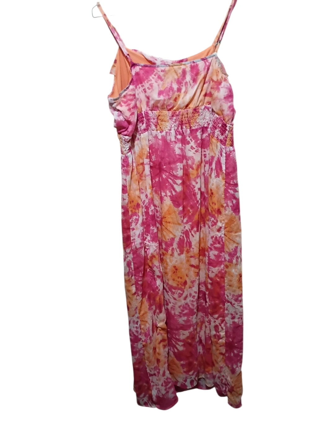 Women's Maxi Sundress pink Orange Floral Size XL - photo 3