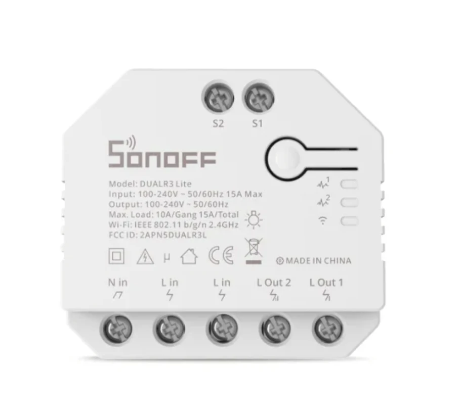 SONOFF DUALR3 Lite 2-Gang Smart Switch