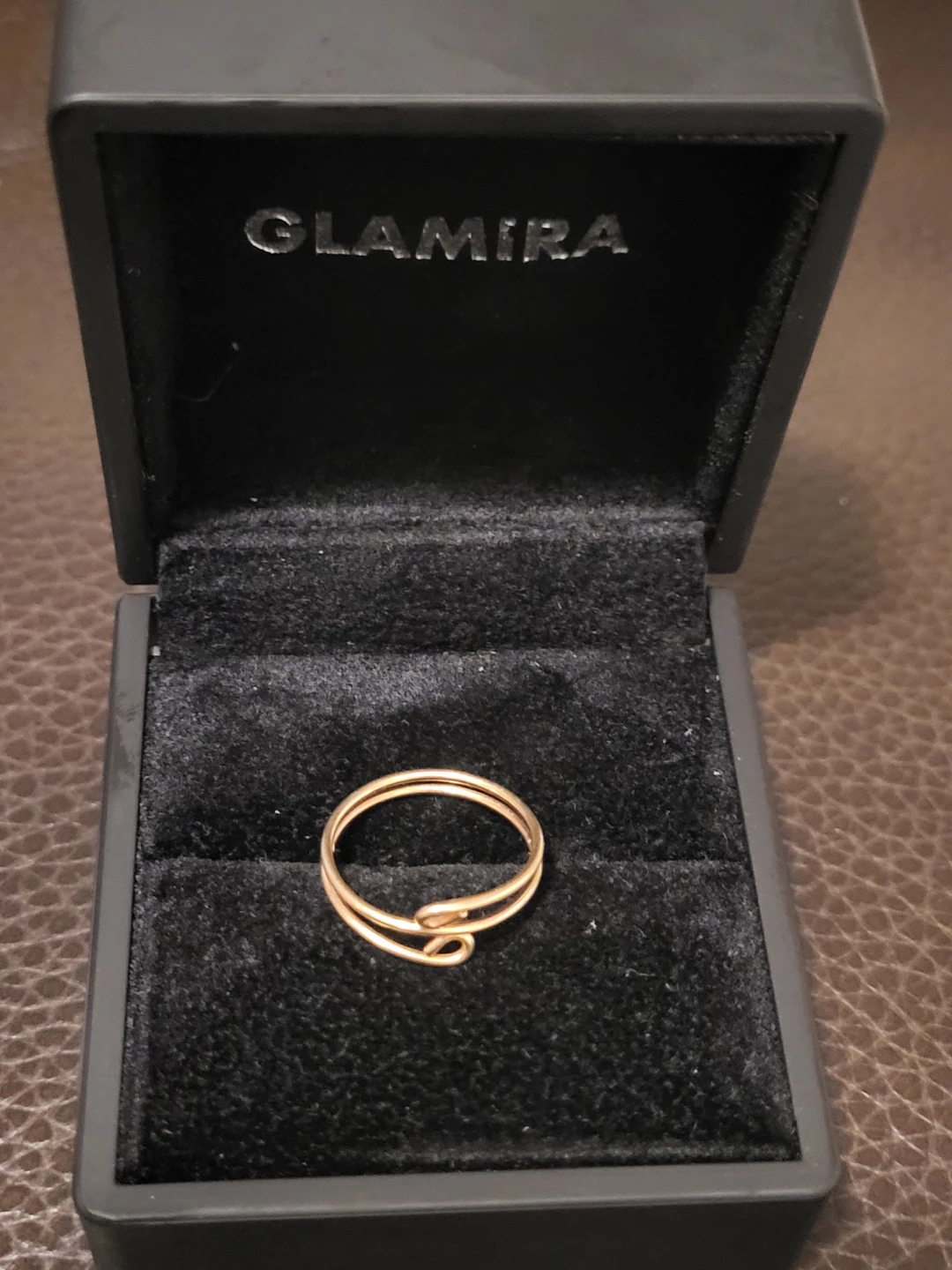 Glamira 10K Gold Swirl Ring size 6 - photo 2