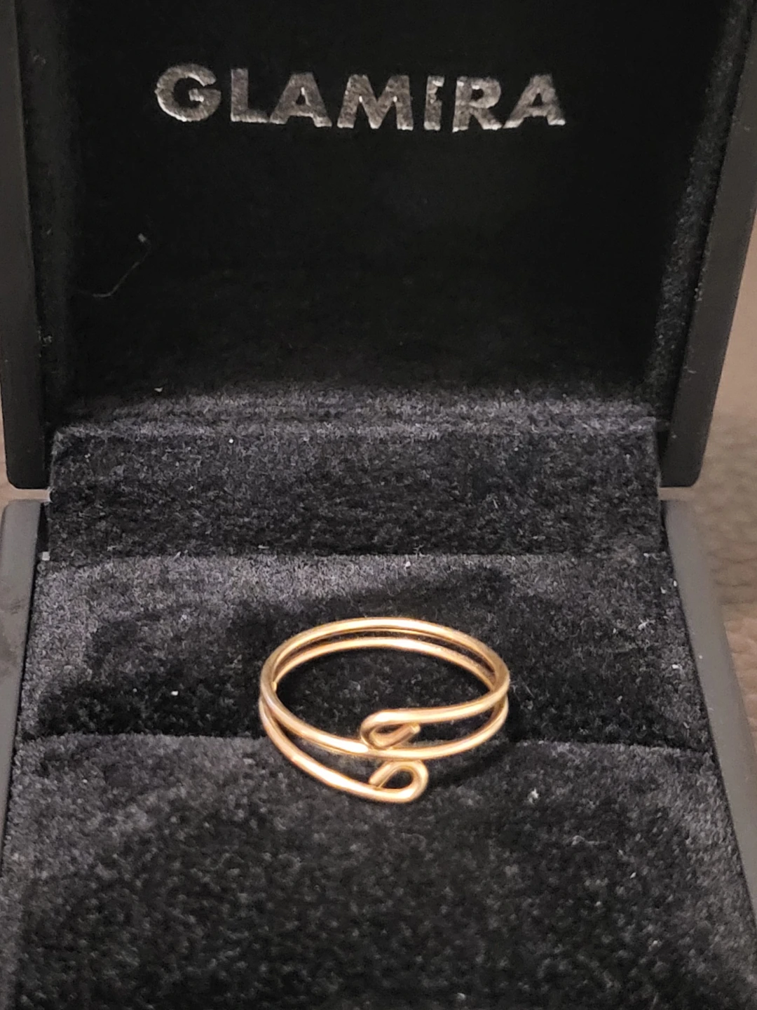 Glamira 10K Gold Swirl Ring size 6 - photo 3