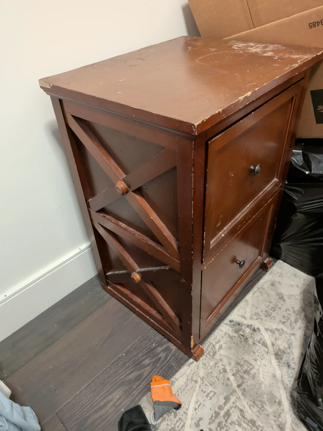 Wooden 2-Drawer Filing Cabinet - photo 3