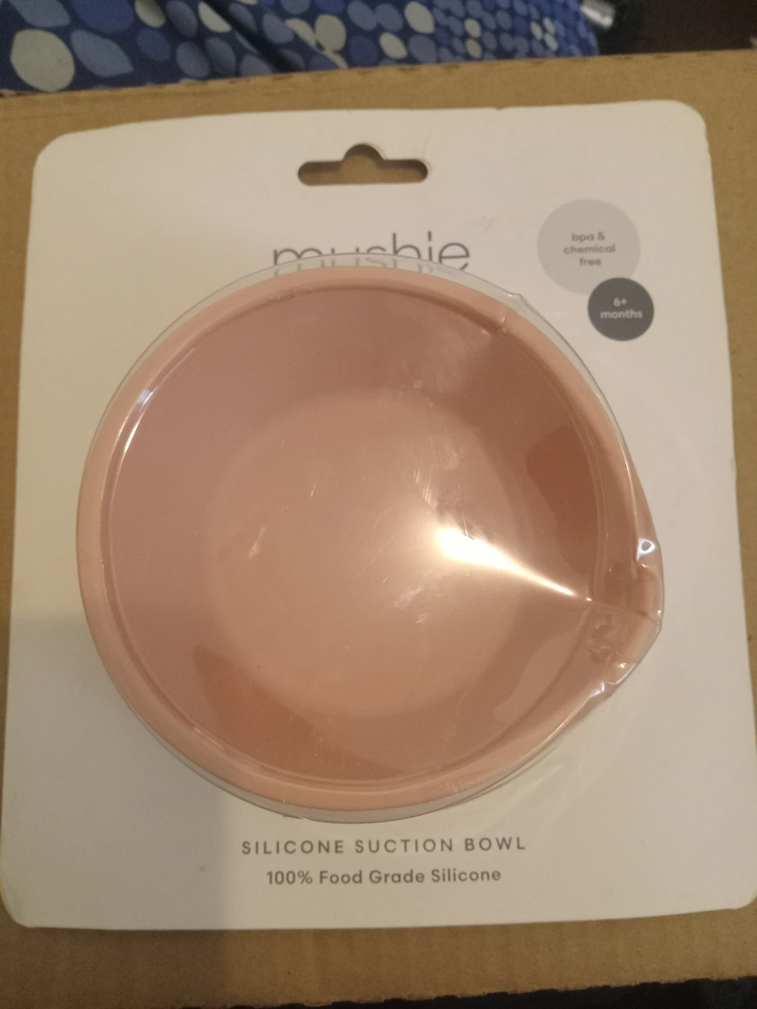 Mushie Silicone Suction Bowl - Pink