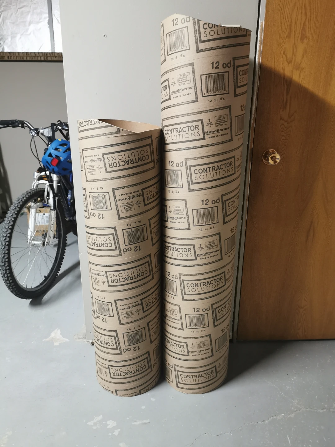Title: 12" Concrete Sonotubes (Cardboard Forming Tubes) Cuts