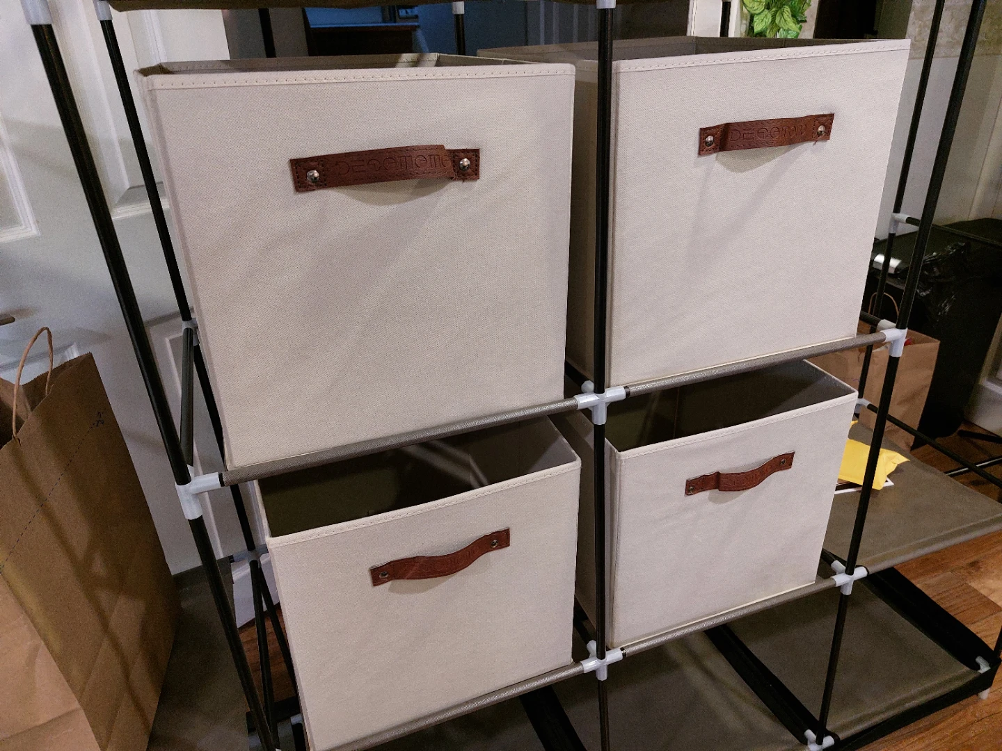 Fabric storage boxes - Set of 4 - photo 2