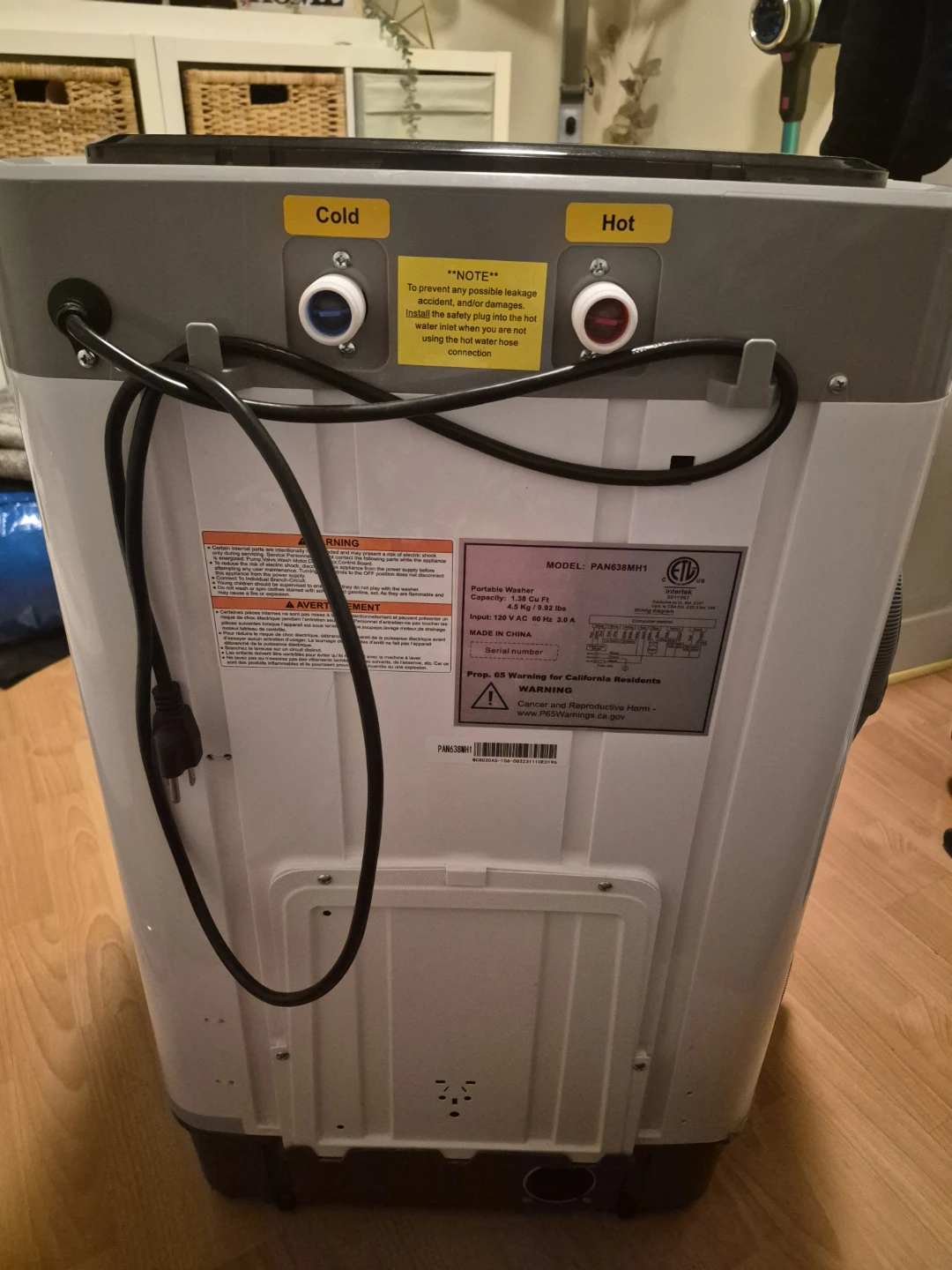 Panda Portable Washing Machine PAN638MH1 - photo 3