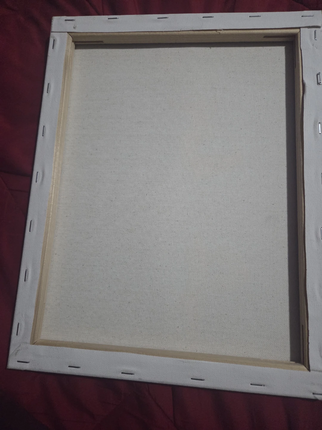 Plain white canva