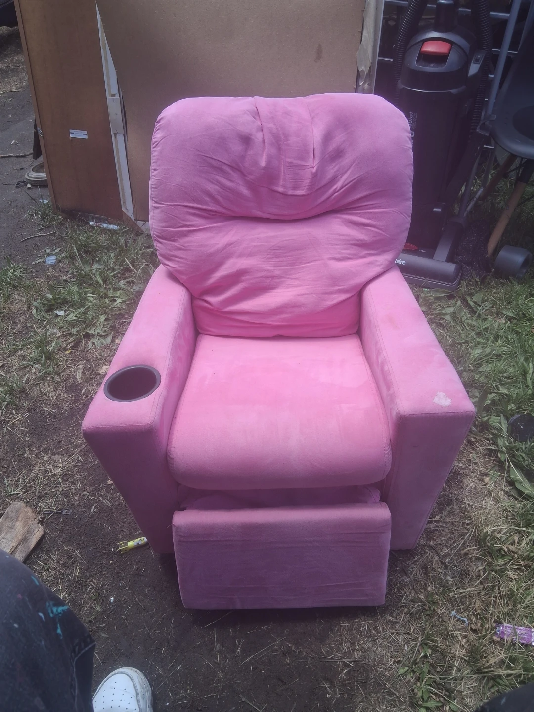 Little girls Pink Recliner Chair with Cup Holder - photo 2
