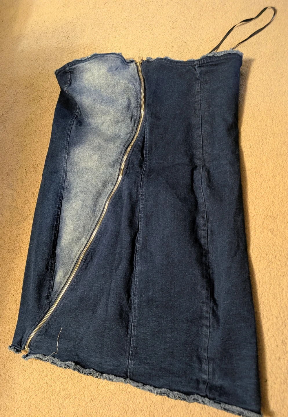 Forever 21 Denim Strapless Dress
