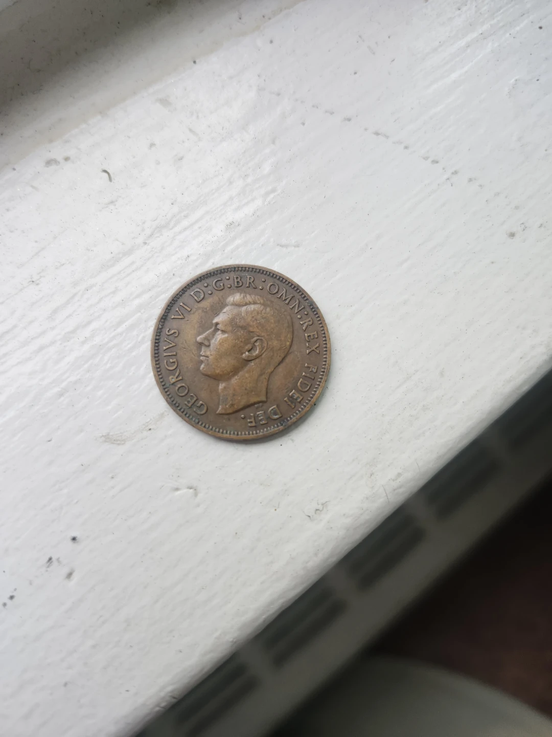 1950 King George VI Half Penny Coin