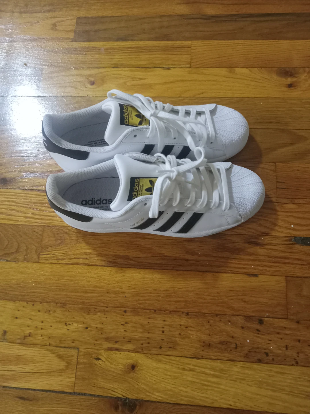 Adidas Superstar Shoes White Black Men's Size 10 - photo 2