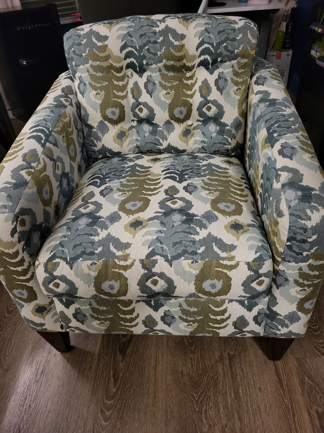 Armchair with Ikat Pattern