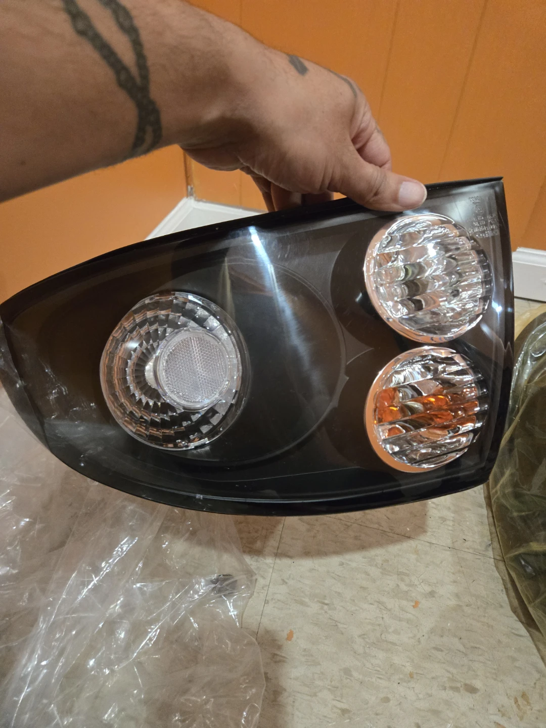 Pair of Black Headlights