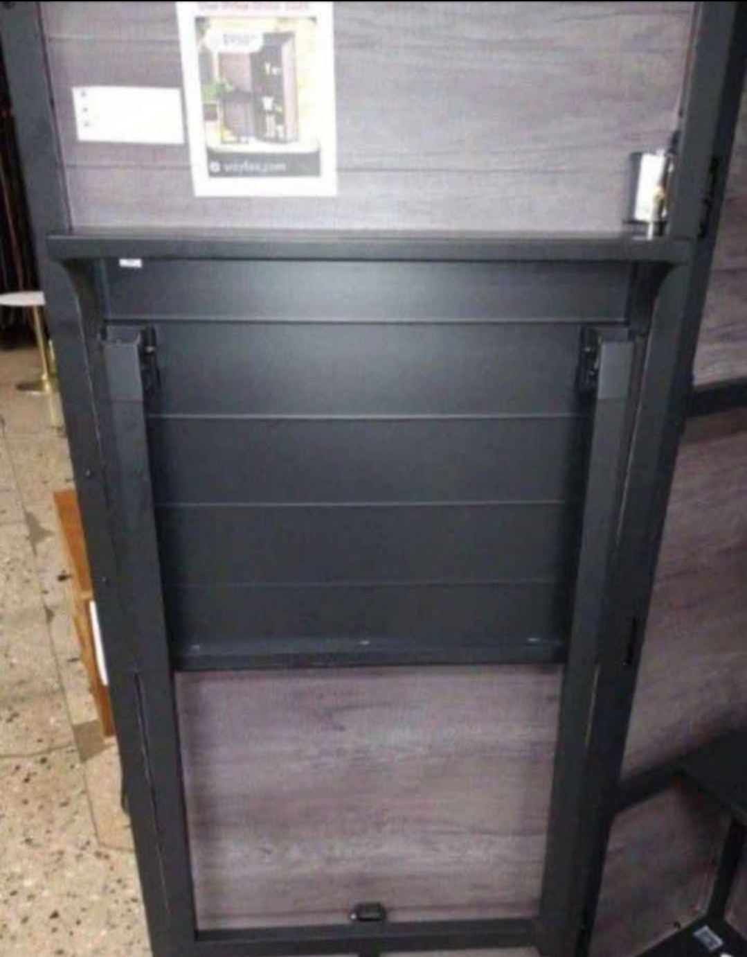 Outdoor Storage Cabinet with Fold-Down Table - photo 4