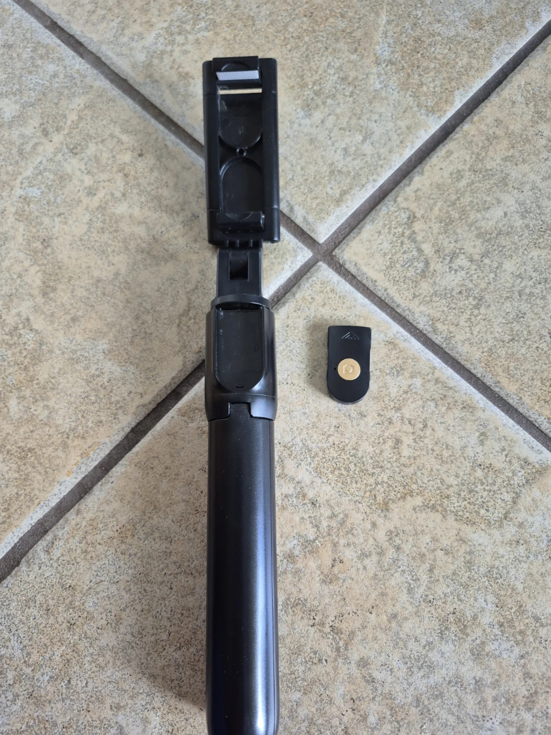 Black Selfie Stick Tripod with Bluetooth Remote - photo 4