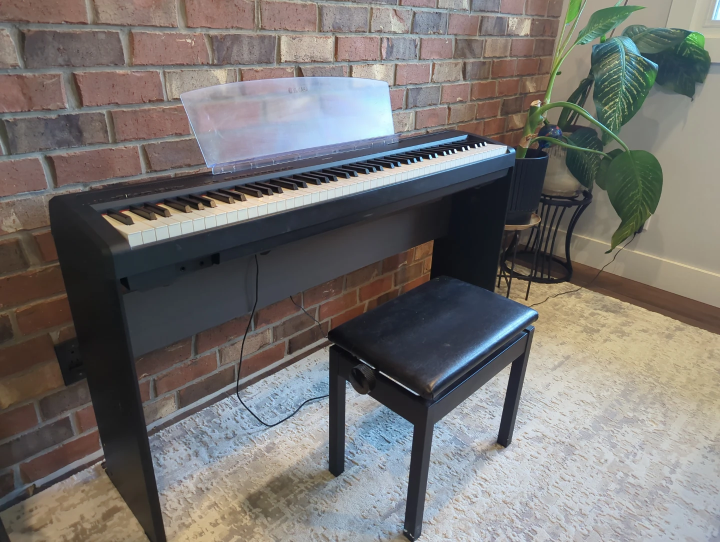 Yamaha  P95 Digital Piano with Bench and Pedal