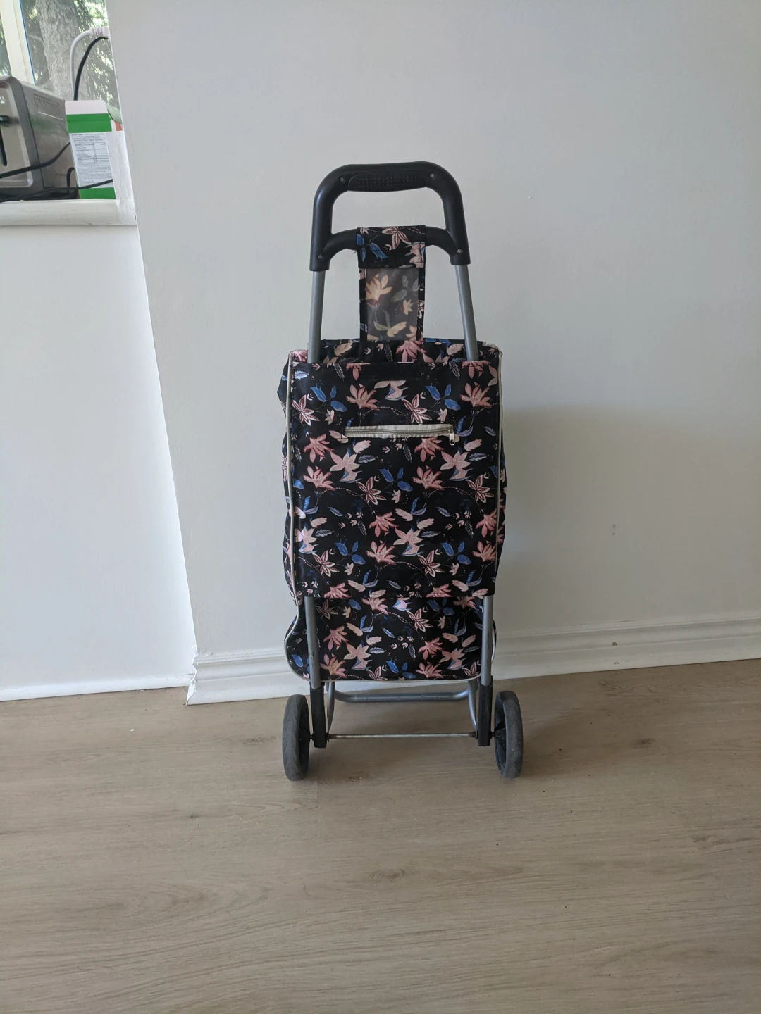 Floral Rolling Shopping Cart - photo 3
