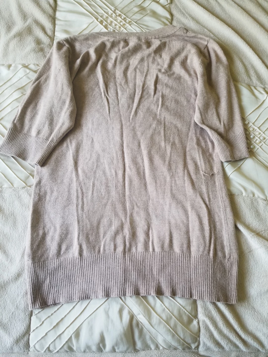 Le Château Women's V-Neck Sweater - Beige - Size S/P - photo 3