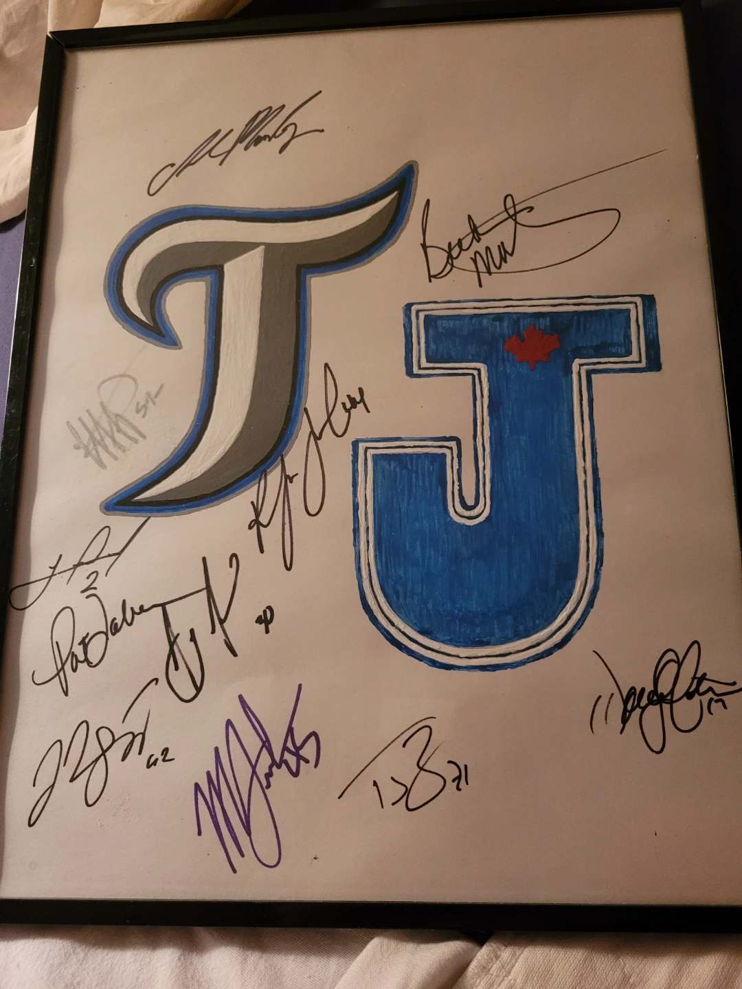 Toronto Blue Jay's Autographed Poster