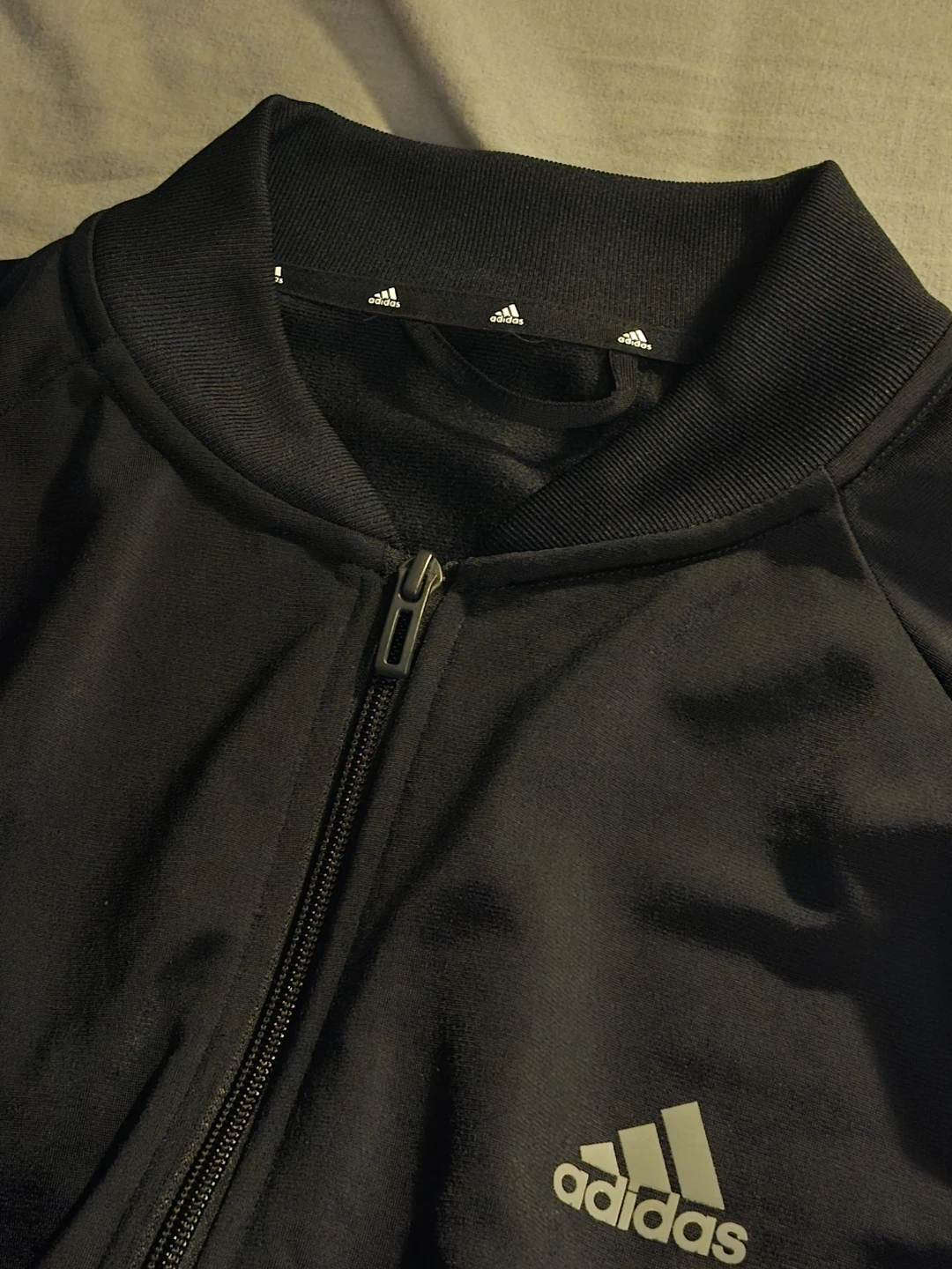 XL Adidas black zip up long sleeve - photo 5