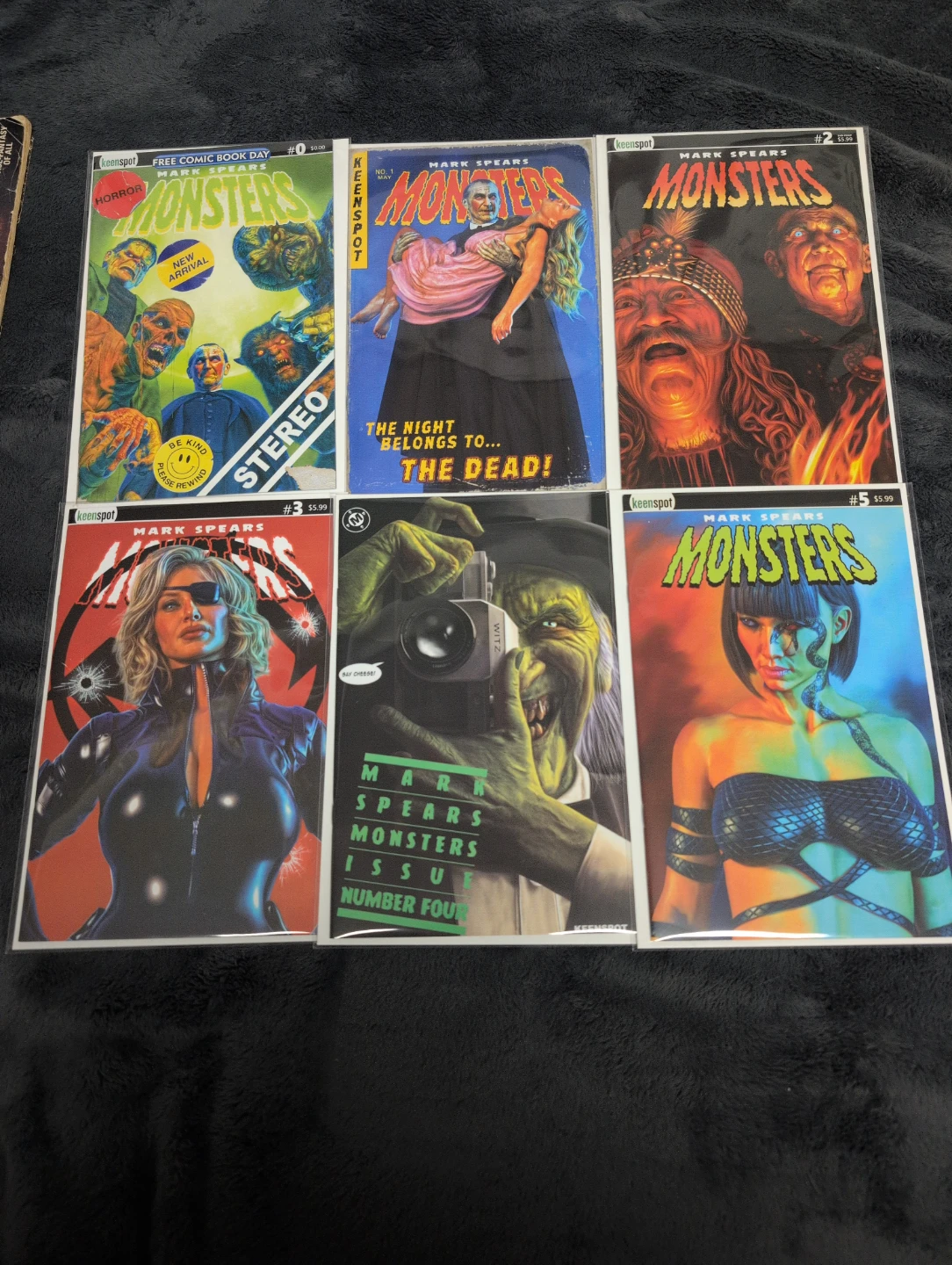 Mark Spears Monsters Comic Book Lot Issues #0-5
