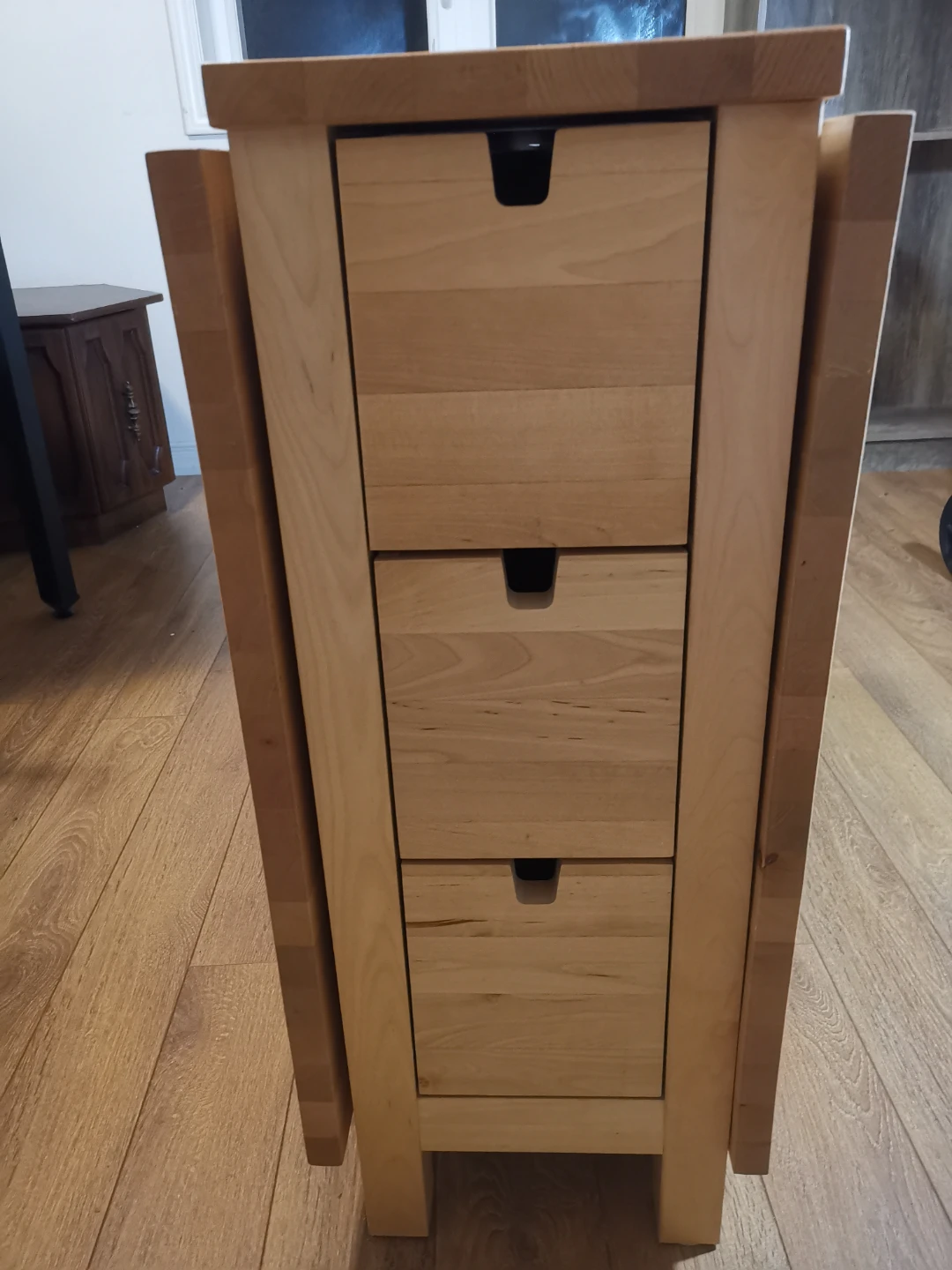 Foldable Wooden Table with Drawers - photo 5
