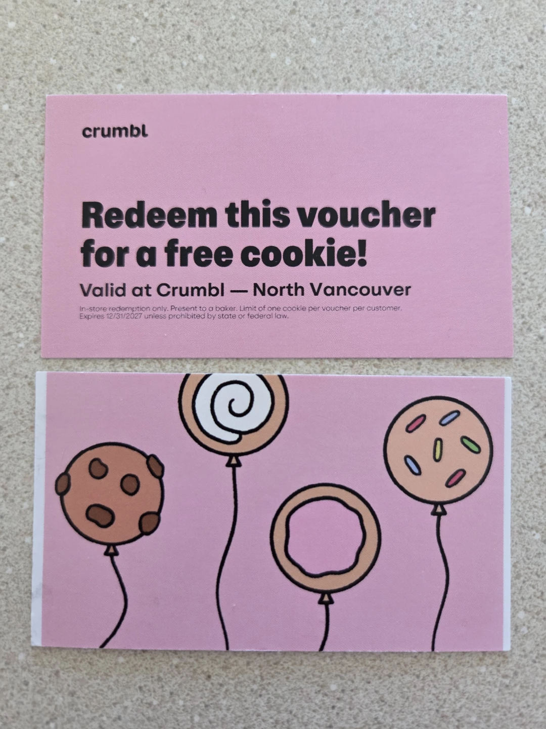 Crumbl Cookie Vouchers (2)
