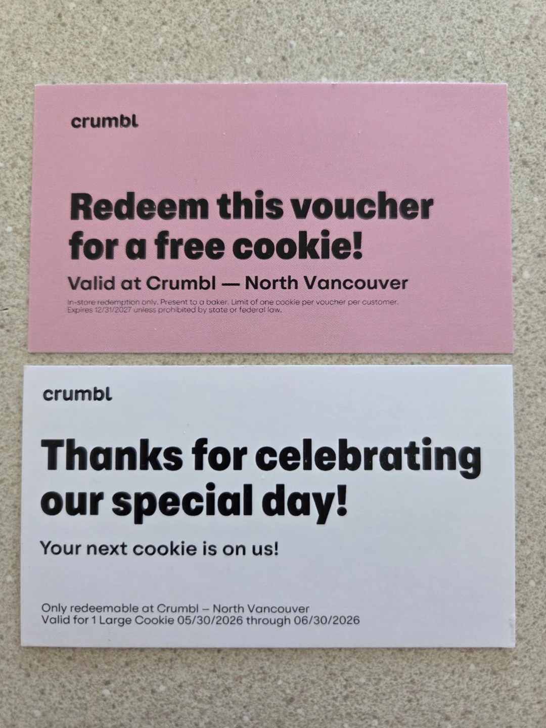 Crumbl Cookie Vouchers (2) - photo 2