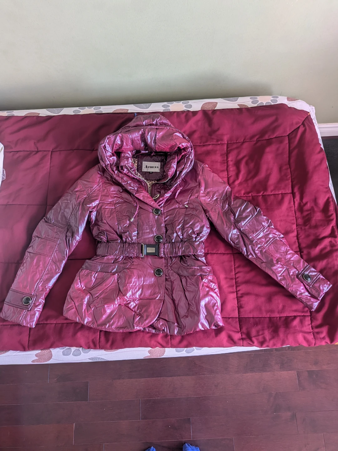 Athena Puffer Jacket with Belt