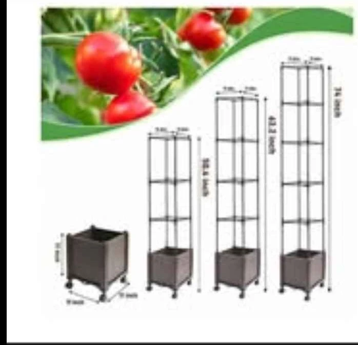 Tall Plant Trellis with Planter and Wheels - photo 3