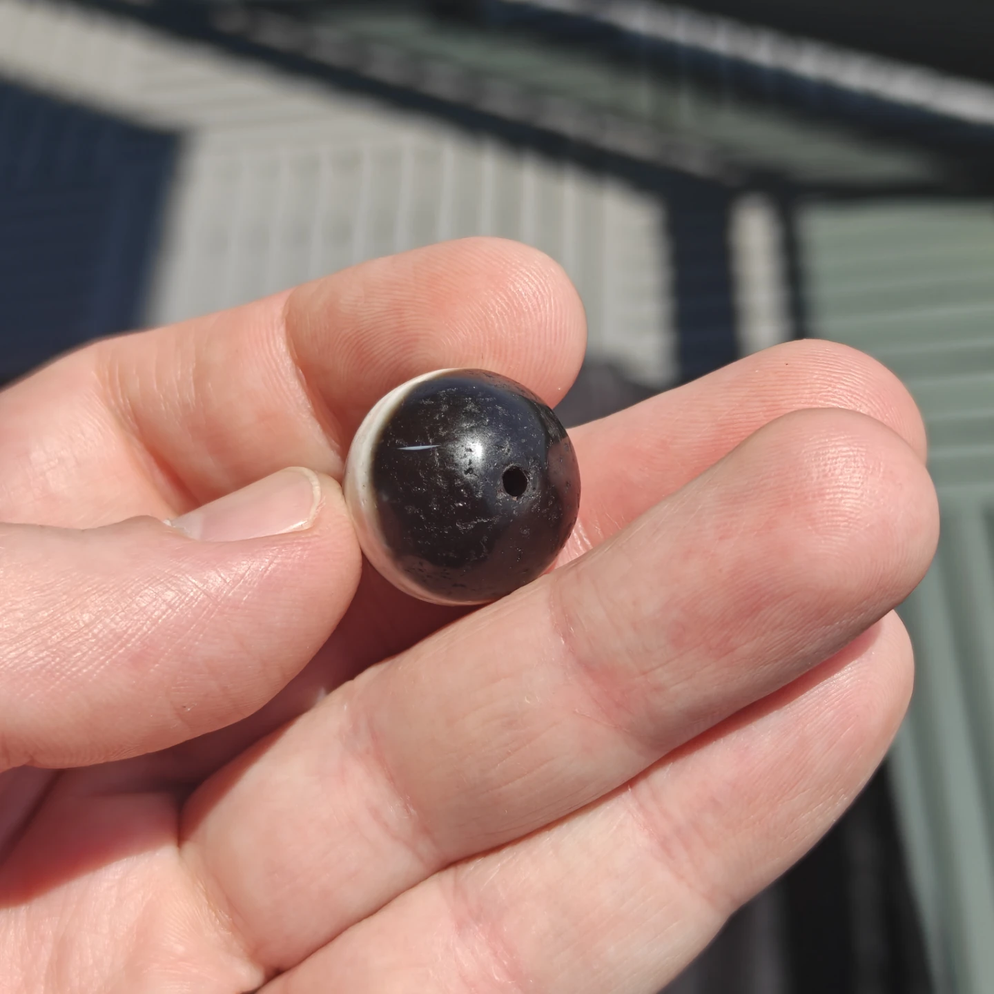 Tibetan Agate Protection Medicine Dzi Bead - photo 5