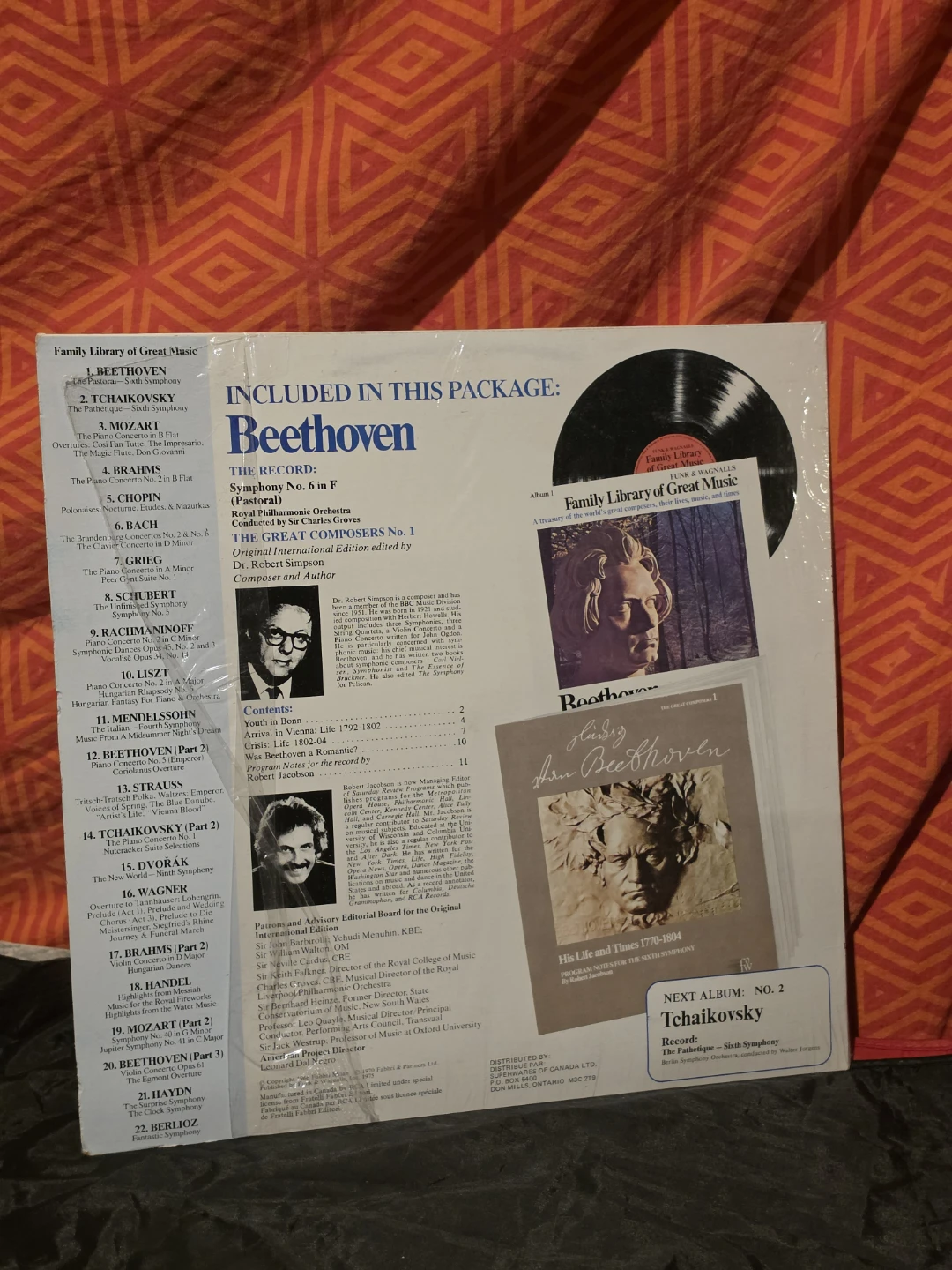 Family Library of Great Music Beethoven Vinyl Record Album - photo 4