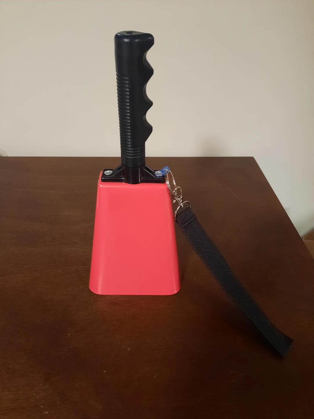 Cowbell with Handle and Wrist Strap