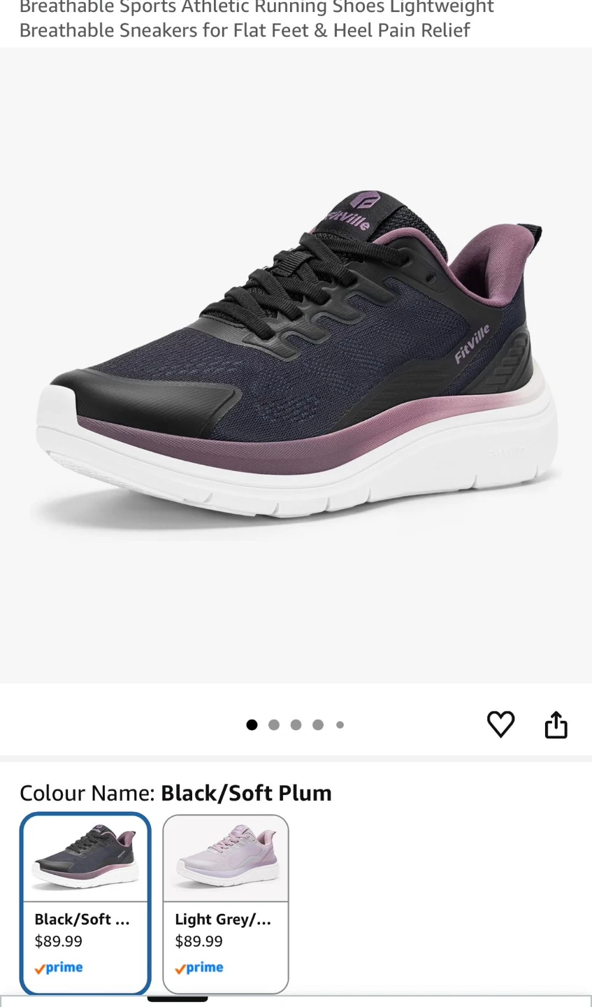 FitVille Women's Running Shoes Size 9W