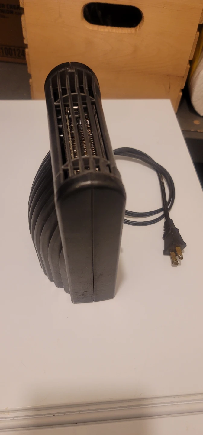 Black Electric Fan Heater in car warmer - photo 4