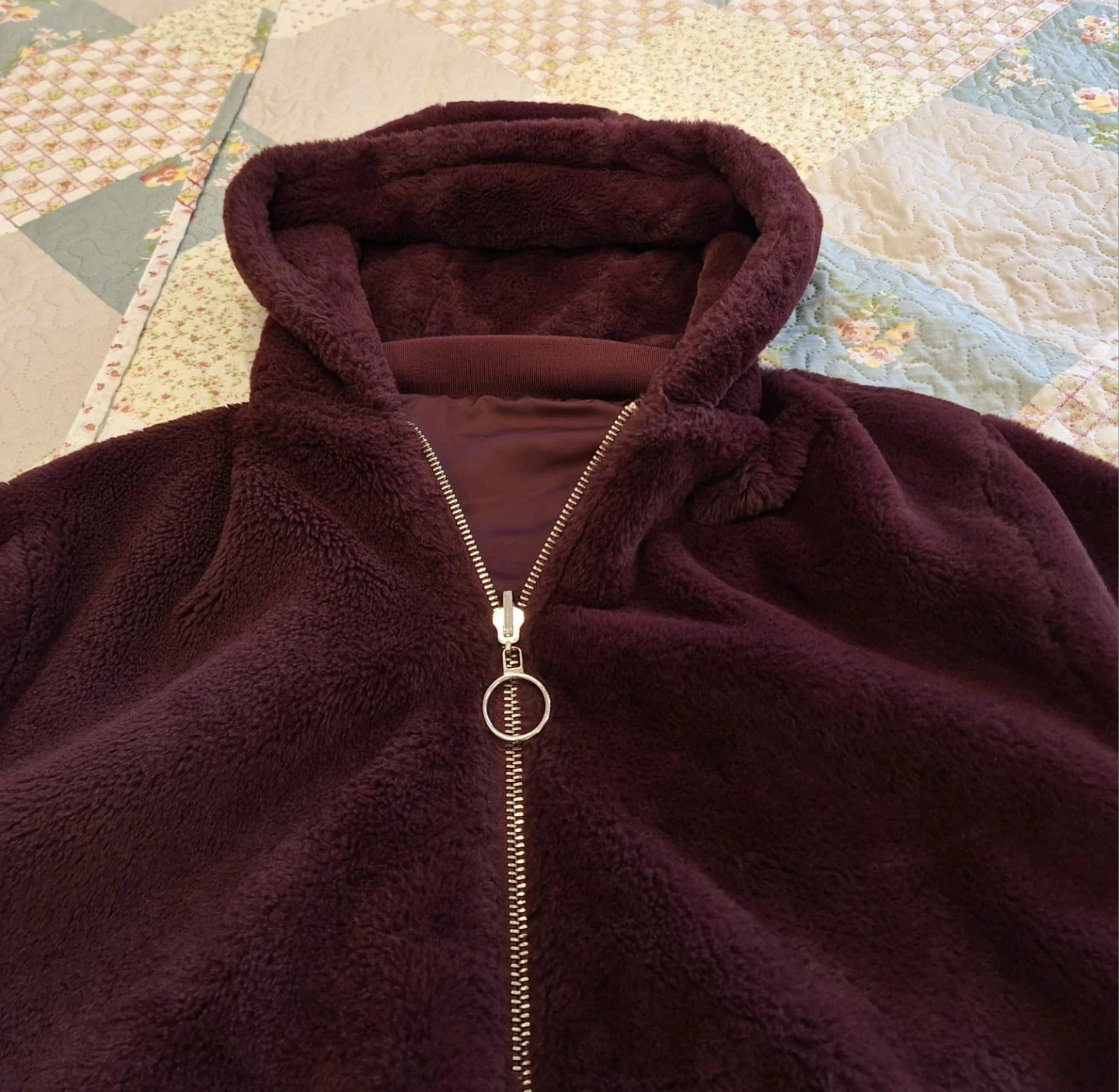 Garage Burgundy Teddy Bear Jacket - photo 3