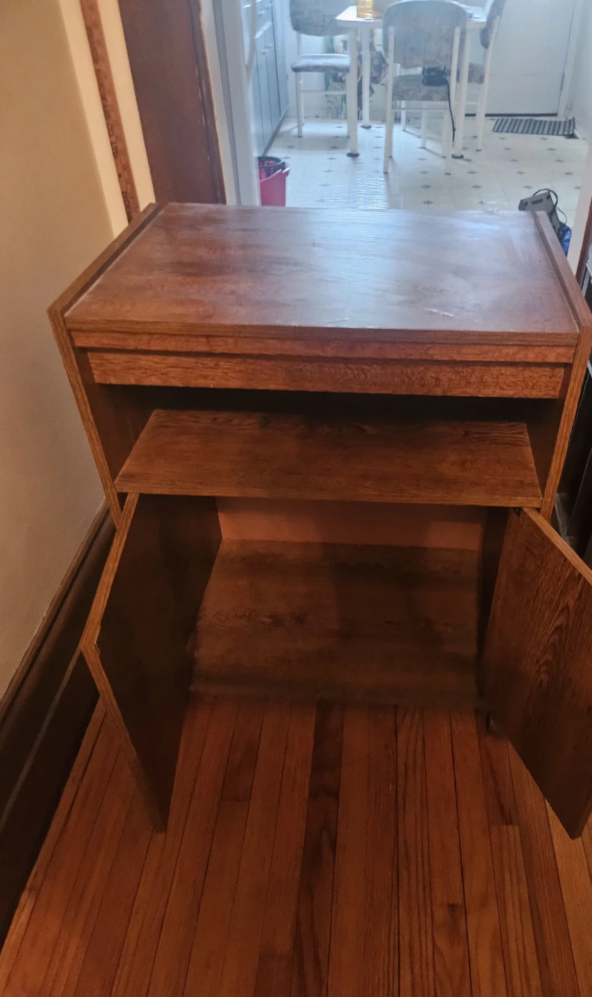 Wooden Side Table Cabinet - photo 2