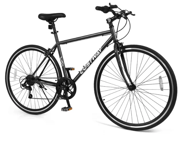 Costway 26 Inch Mountain Bike 6-Speed All-terrain Rubber Wheels
