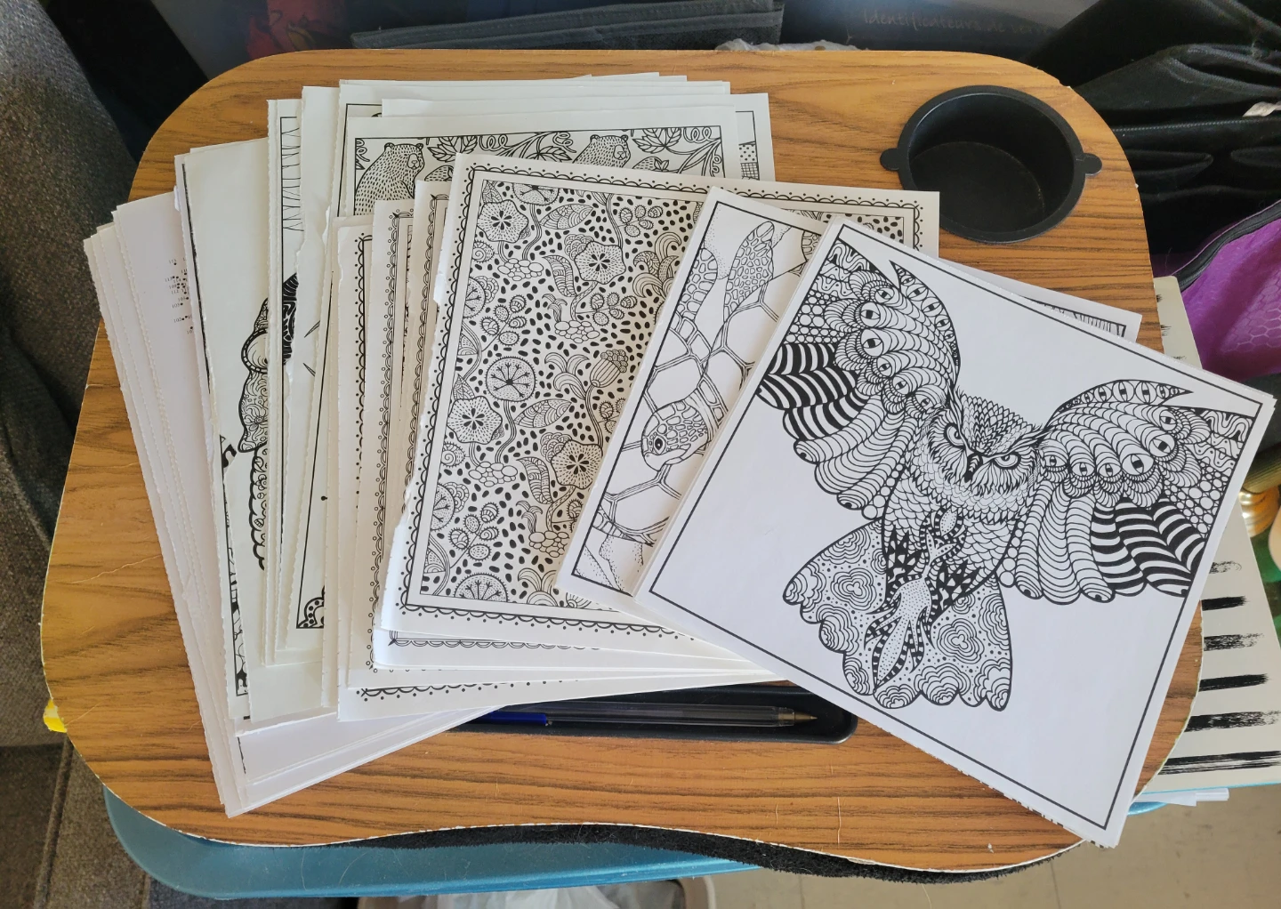 98 Loose Sheet Adult Coloring Pages