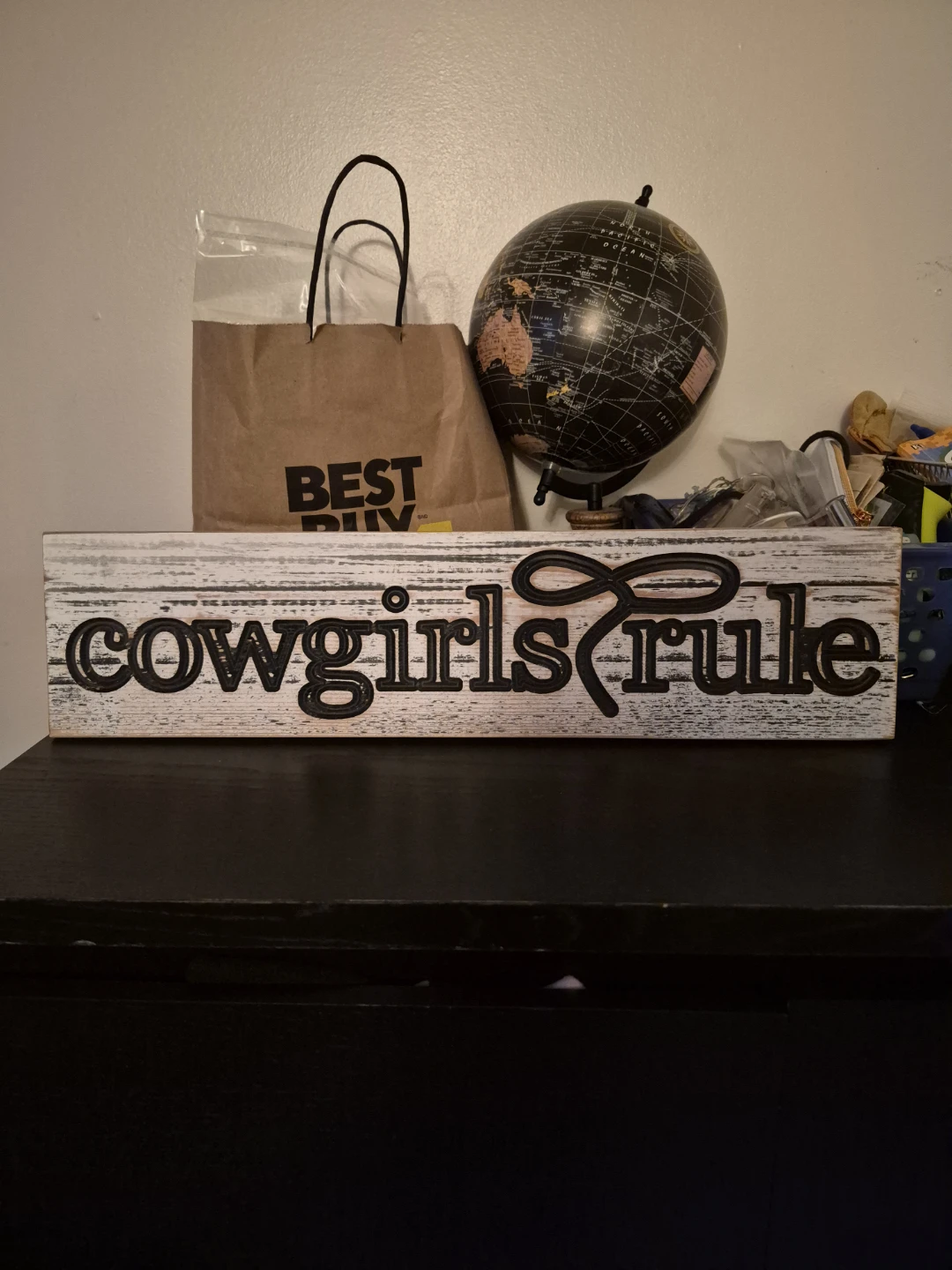 Women's reclaimed cedar sign