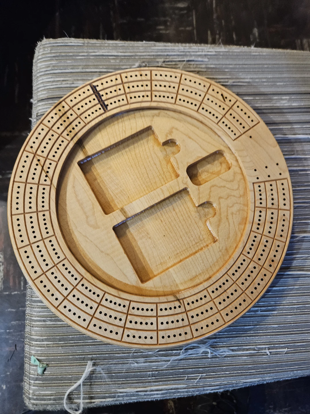 Wooden Cribbage Board - photo 3