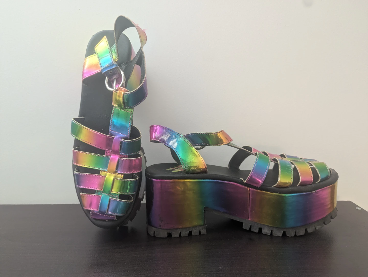 Rainbow Platform Chariot Sandals YRU