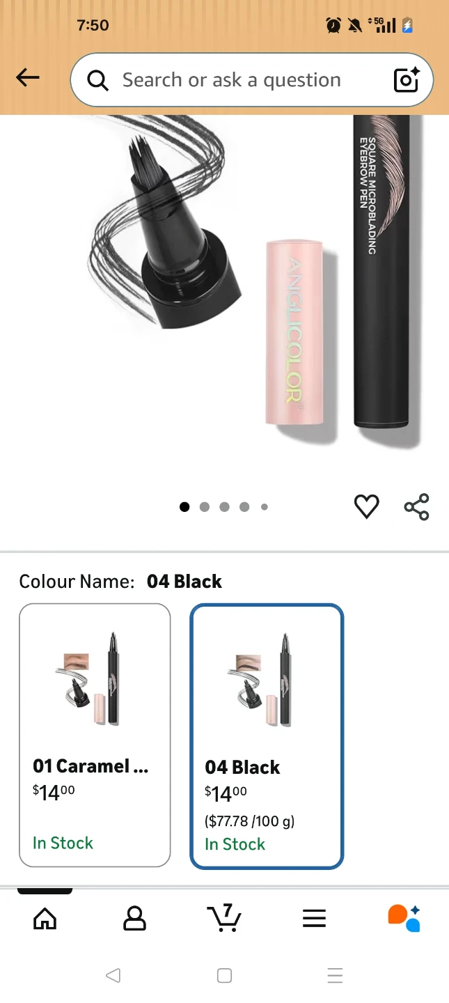 ANGLICOLOR Square Microbladed Eyebrow Pencil - Black - photo 3