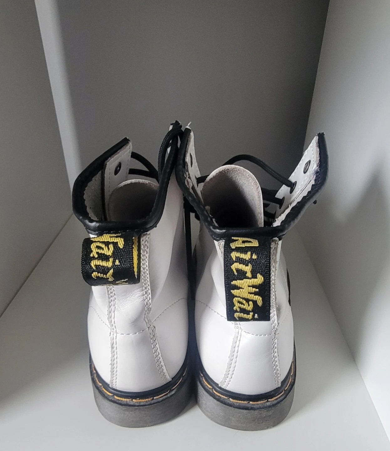 White Dr. Martens Boots - photo 4