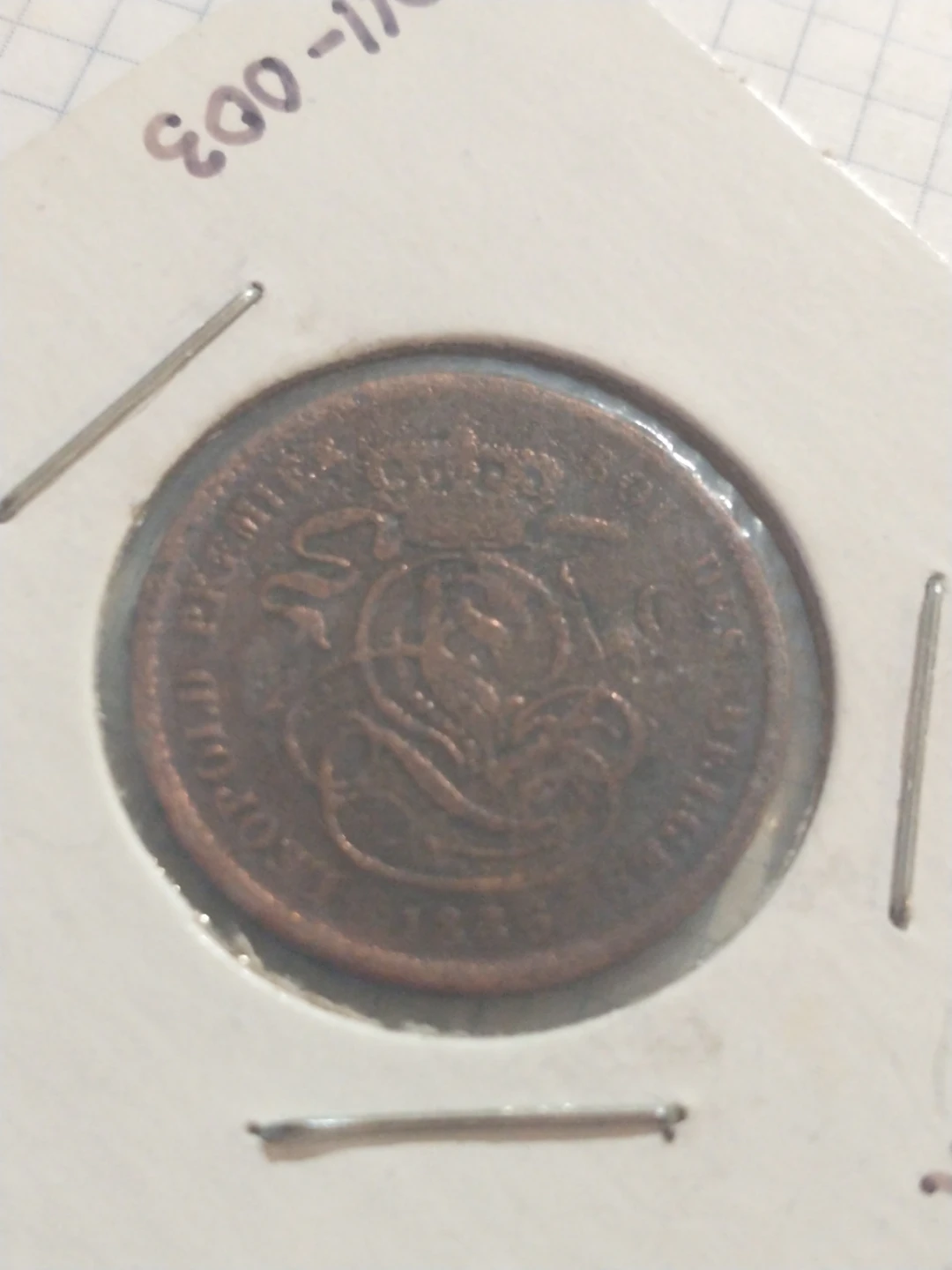 1836 Belgium 2 cents