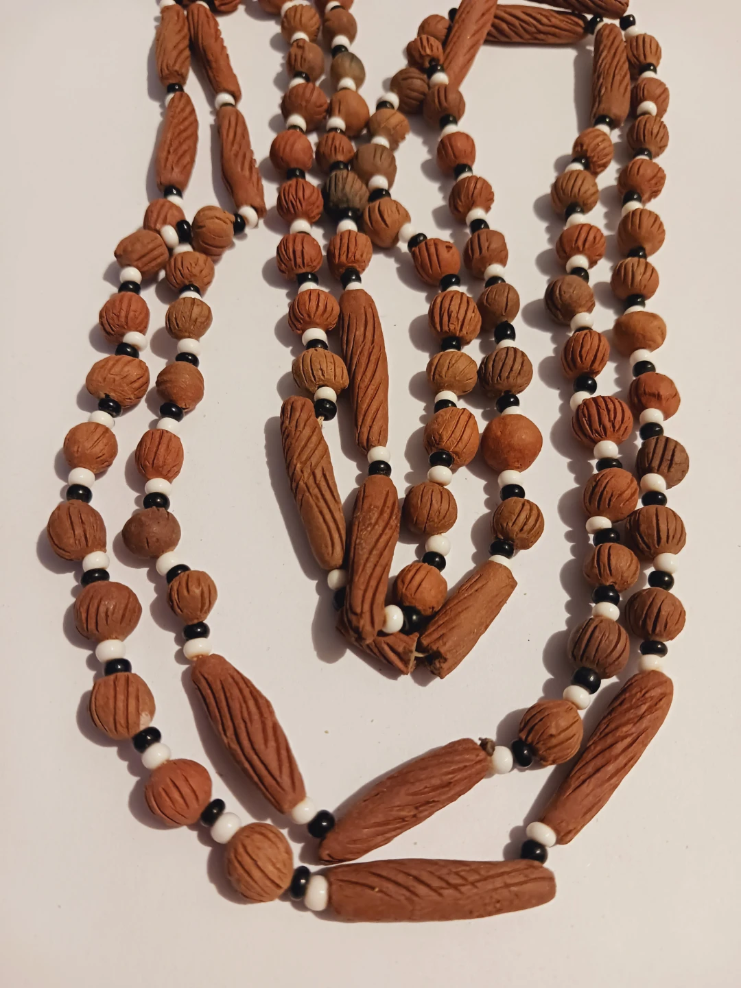 Tibetan "BOTHI" Botha Beads Long Beaded Necklace