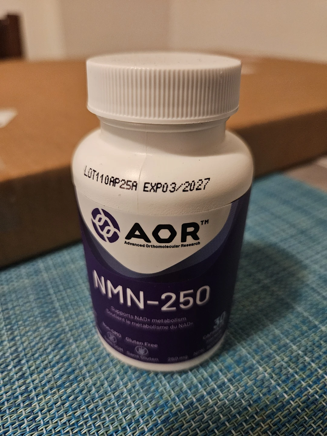 AOR NMN-250 Supplement - 30 Capsules